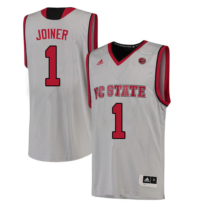 Men #1 Jarkel Joiner NC State Wolfpack College Basketball Jerseys Sale-White